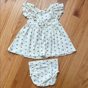 Quincy Mae Cream Baby Dress